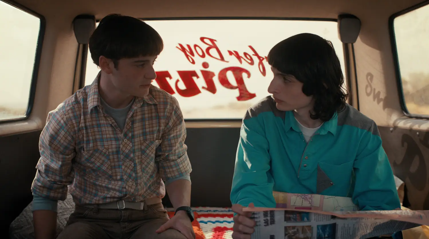 Will and Mike in Stranger Things.