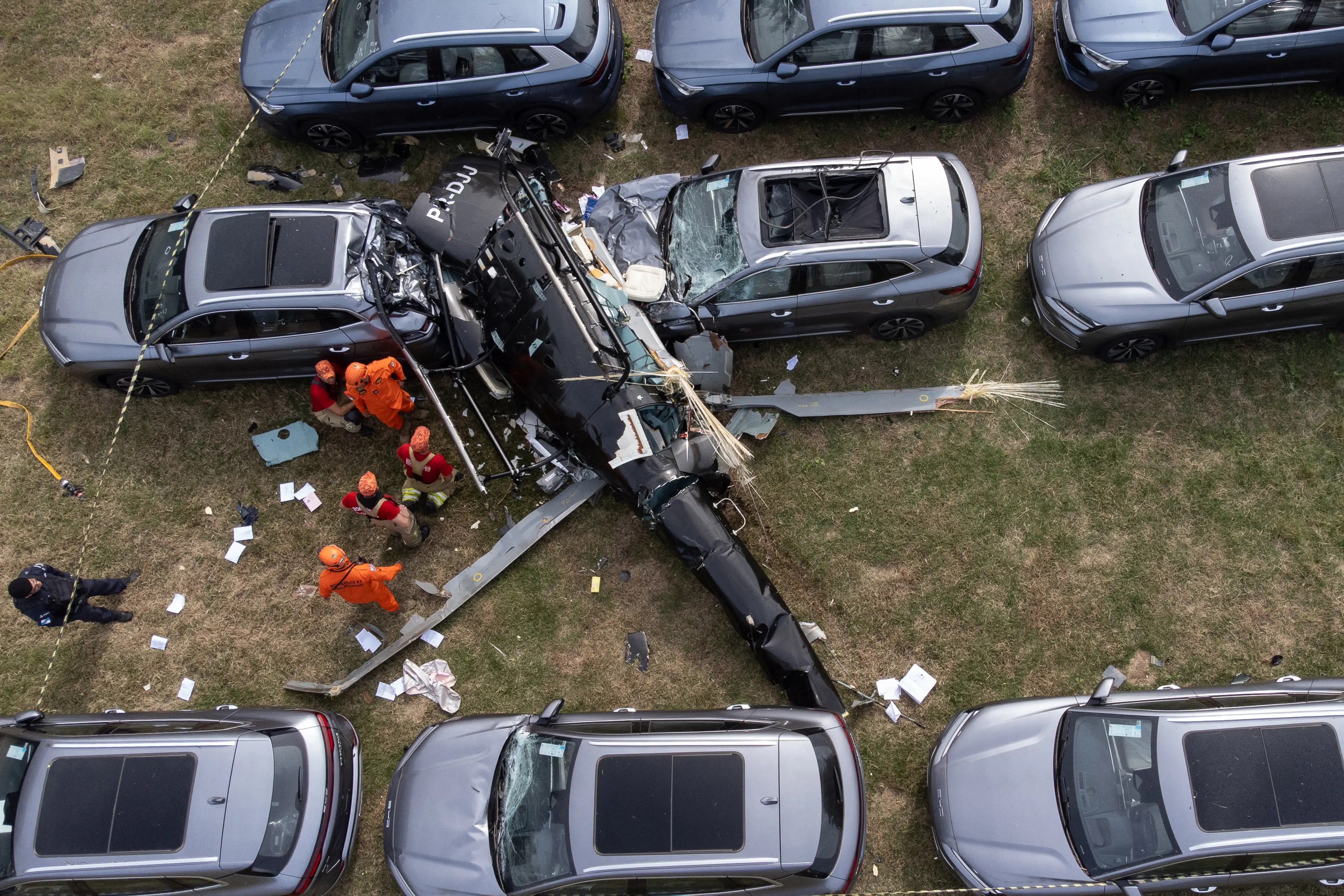 An investigation has been launched into the cause of the crash (Tercio TEIXEIRA / AFP via Getty Images)