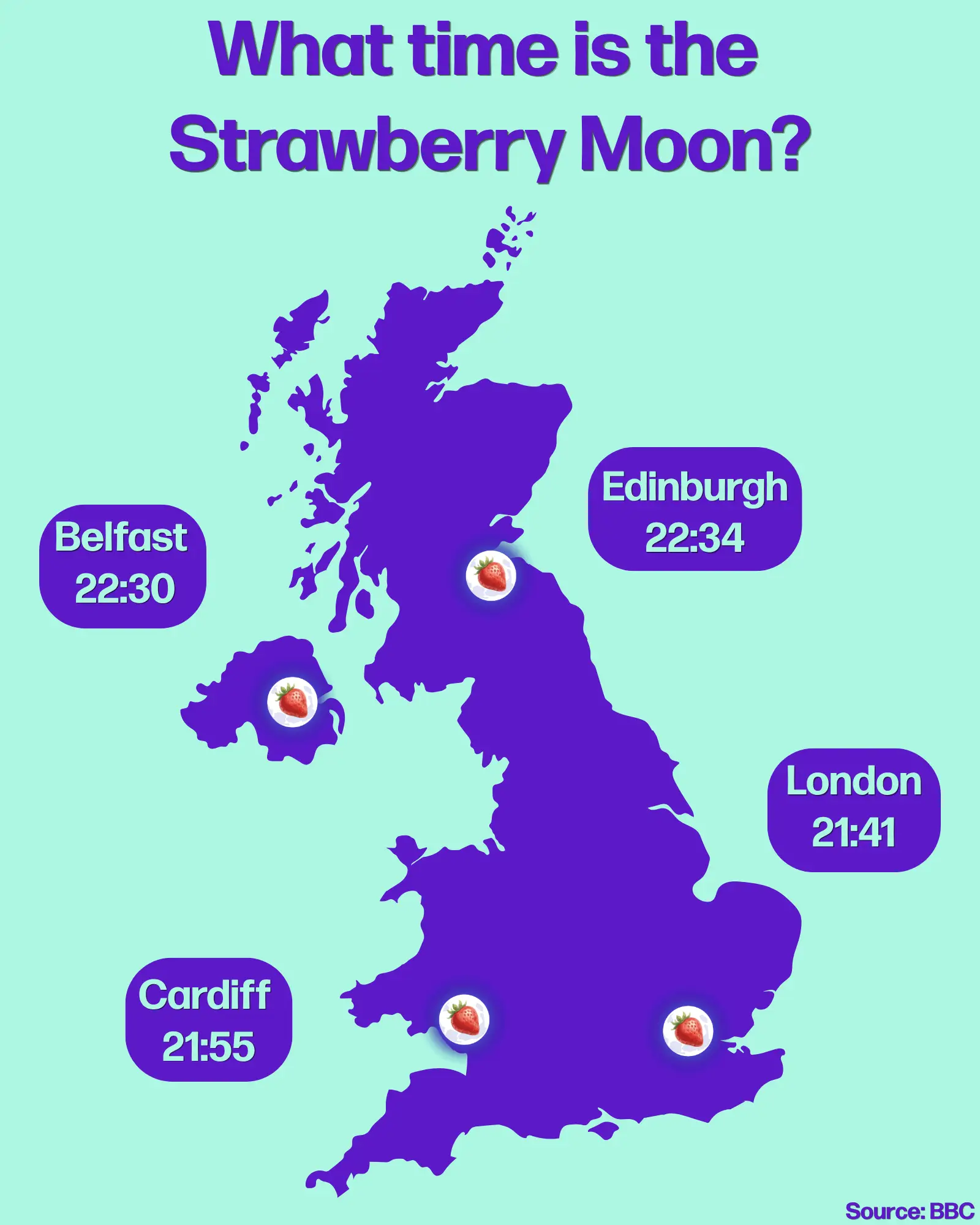 Make sure you catch the Strawberry Moon tonight (Tyla)