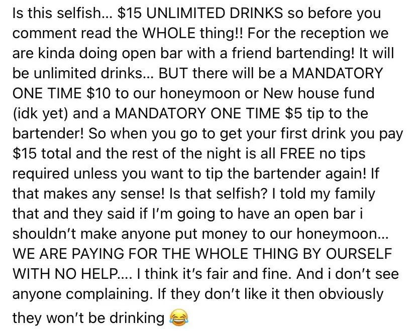 A controversial Reddit post.