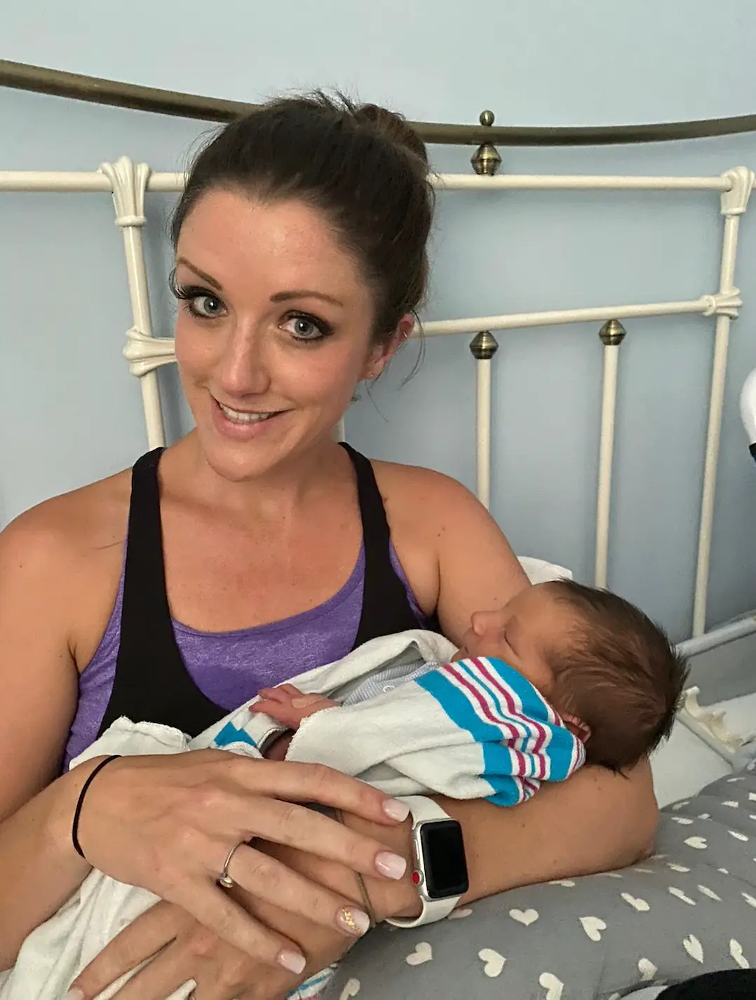 Katy complained of headaches in the lead up to her brain aneurysm.