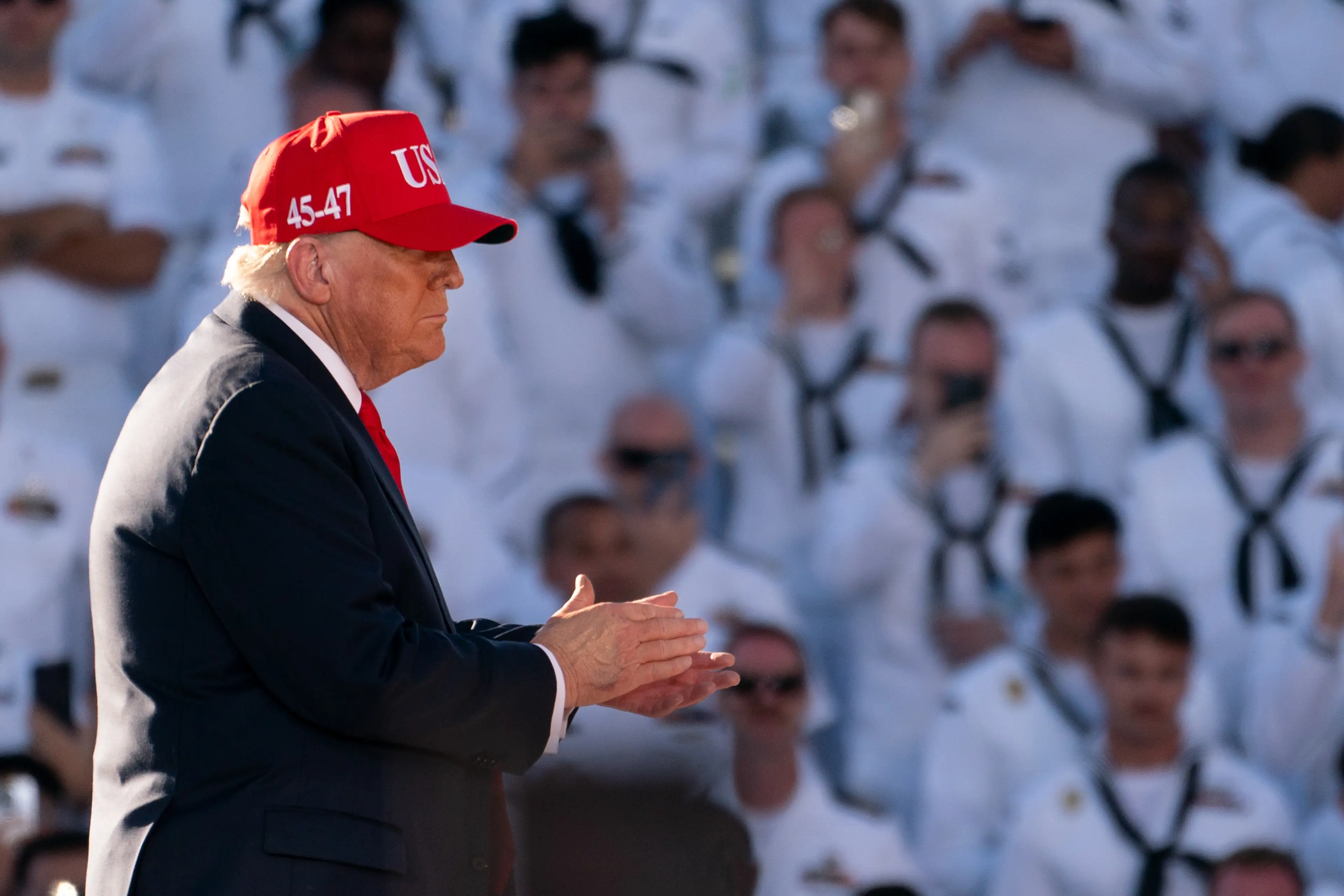 Many attendees were less than impressed (Stefani Reynolds/Bloomberg via Getty Images)