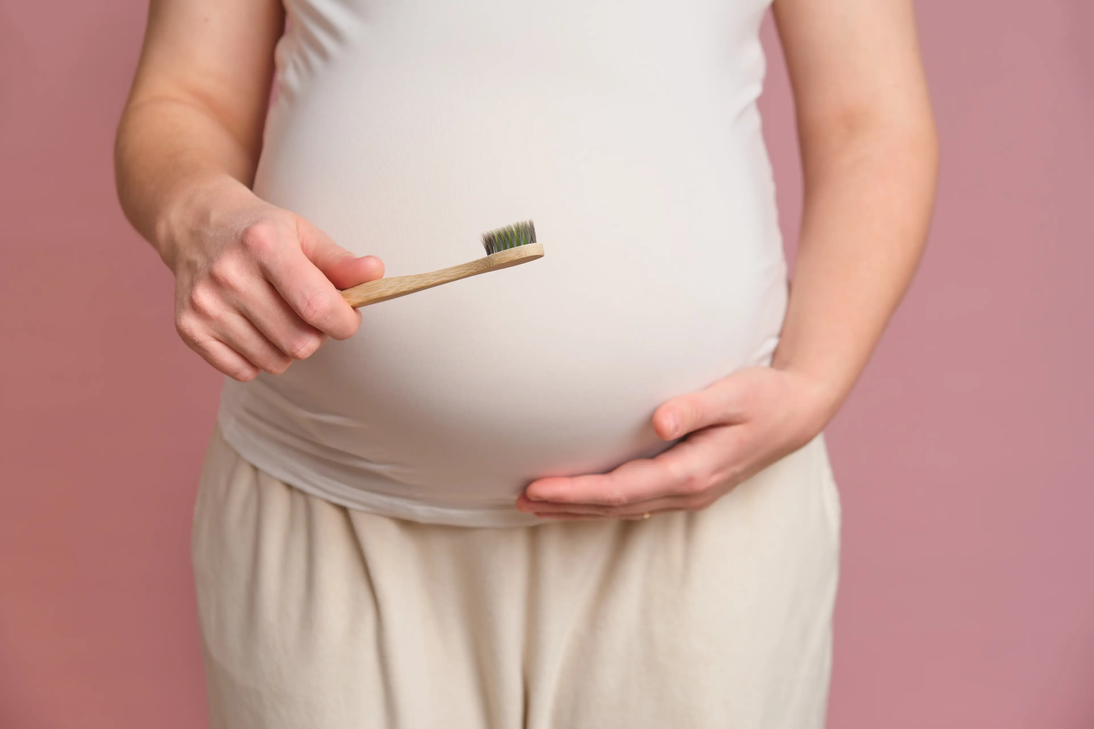 The dentist explained that hormones can affect teeth during pregnancy (Getty Stock Image)