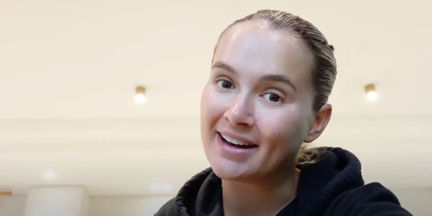 Molly-Mae finally cleared up what the noise was. (YouTube/MollyMae)