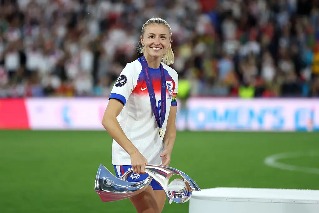 Some of the players, including captain Leah Williamson, have spoken up on the menstruation issue before (Florencia Tan Jun - UEFA / Getty Images)