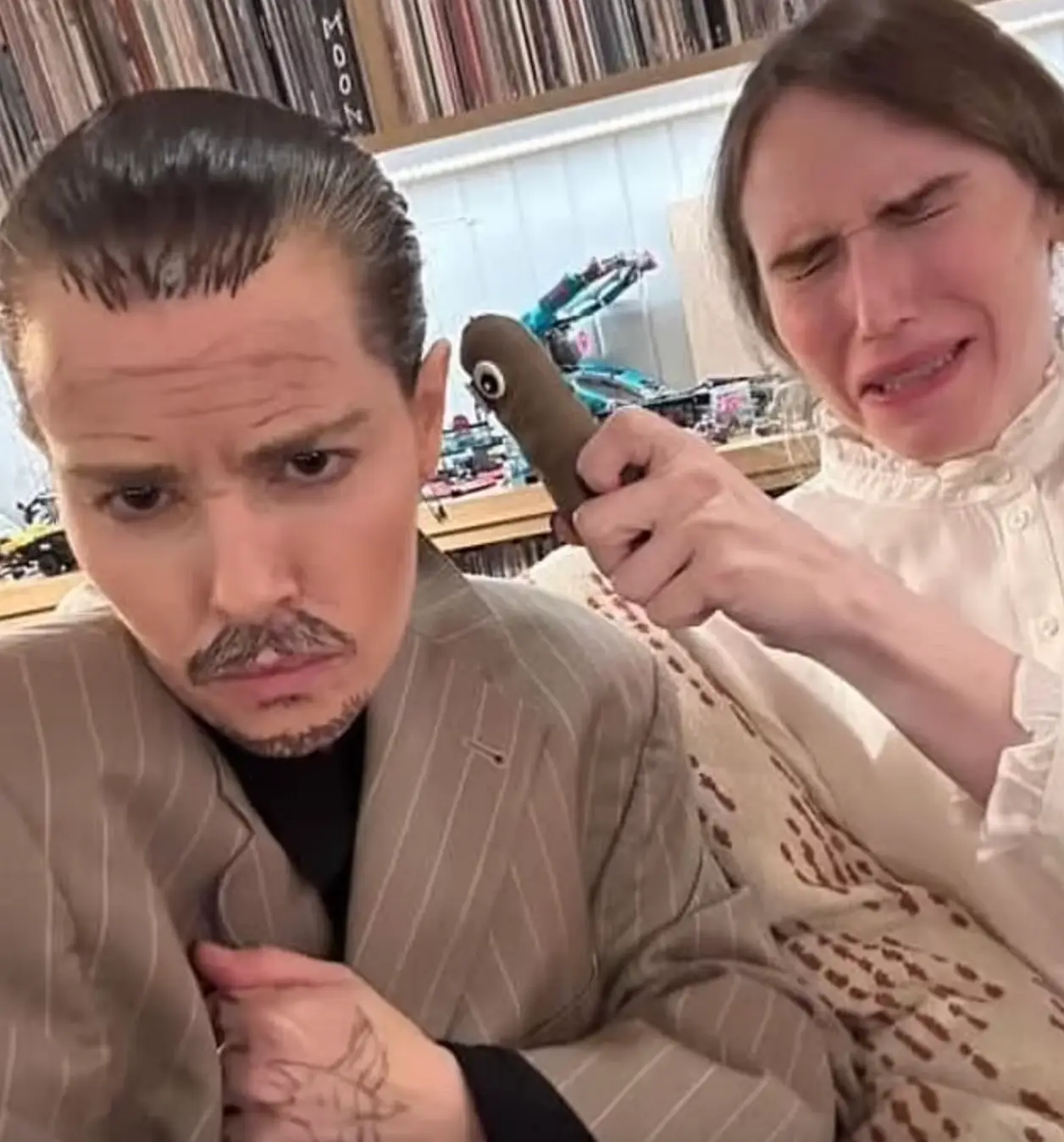 Emily Hampshire has been met with severe backlash for her costume.