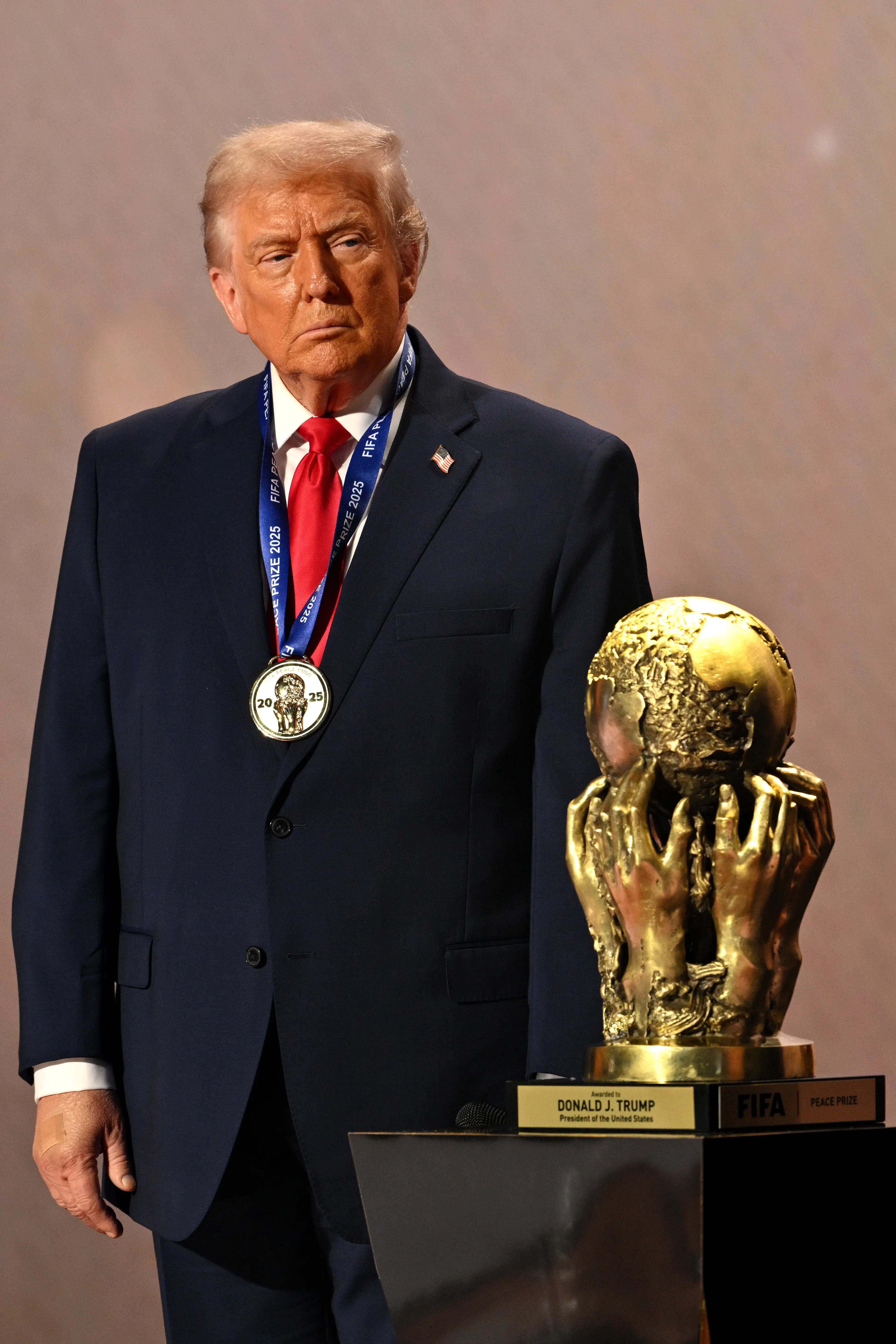 Trump has sparked fury after FIFA overturned a USA player's World Cup suspension following a personal call (Mandel NGAN - Pool/Getty Images)