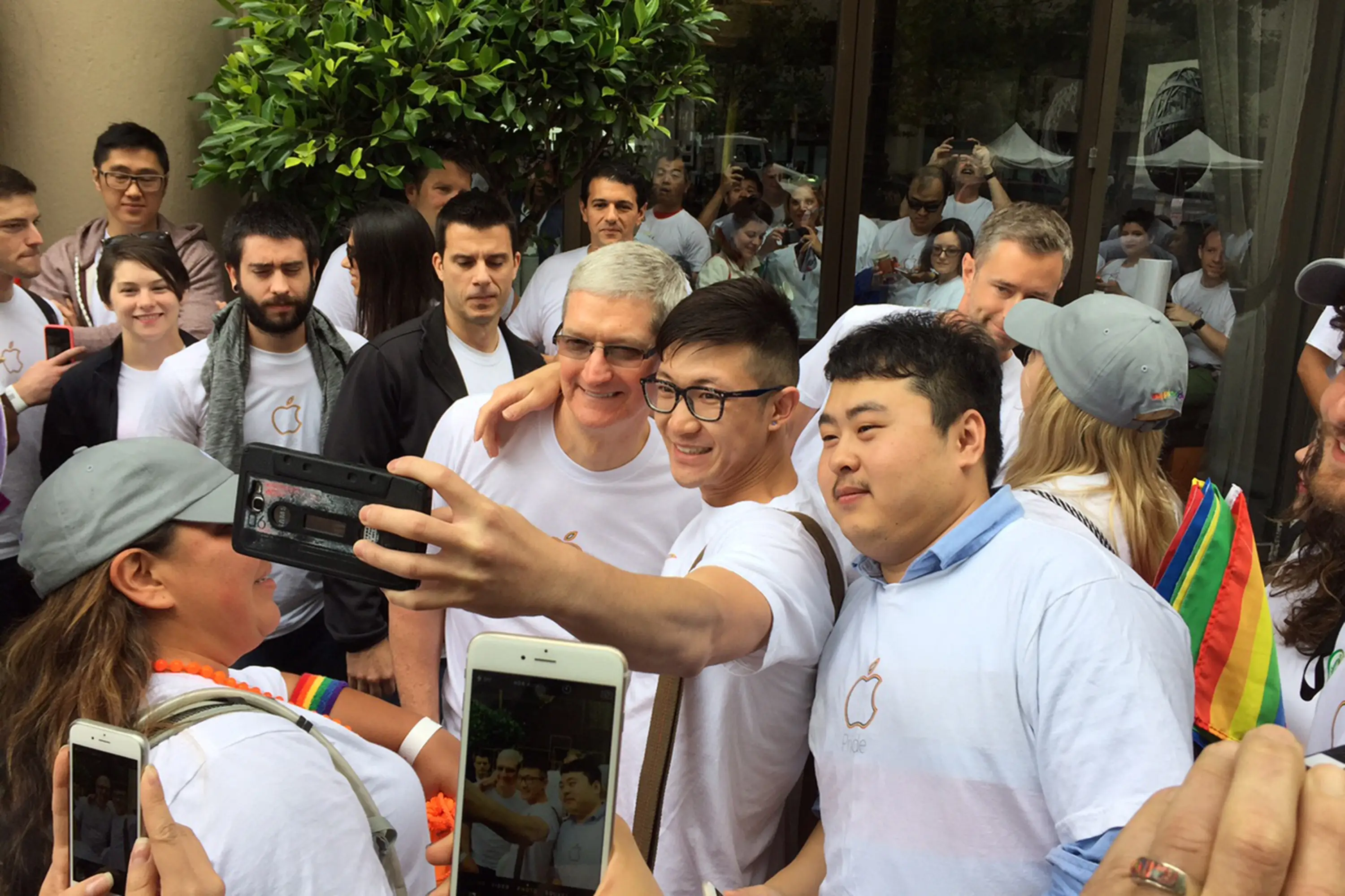 Cook attended a pride event in 2014 (Megan Hawkins/CNBC/NBCU Photo Bank/NBCUniversal via Getty Images)