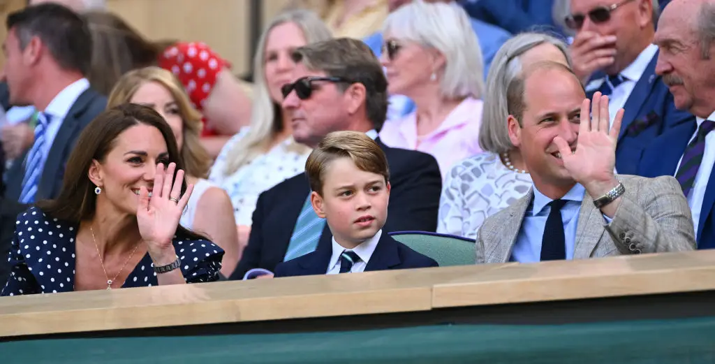 Even Prince George had to wear a suit and tie despite a hot day when he attended his first Wimbledon tournament in 2022! (SEBASTIEN BOZON / Contributor / Getty Images)