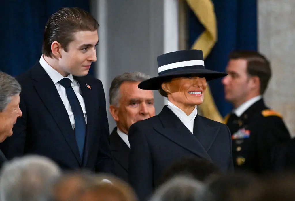 Melania and Barron Trump at the inauguration (Ricky Carioti - Pool/Getty Images)