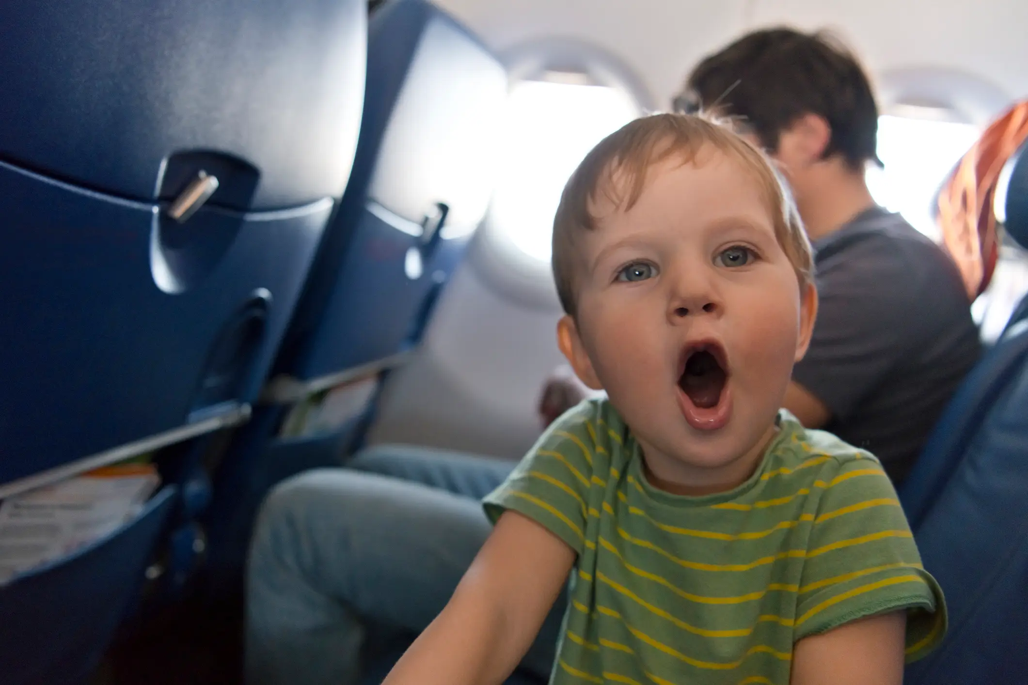 The 'audacity' of a mom to ask a stranger sitting next to her daughter if she could swap seats so that she could parent her child on a long flight. (Getty Stock Image)
