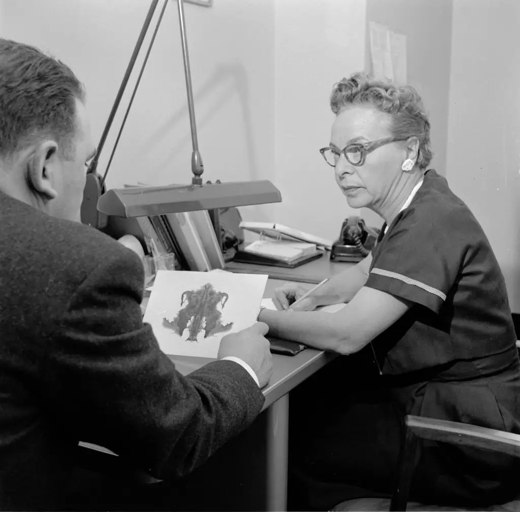 A test being carried out in 1955 (Three Lions/Getty Images)
