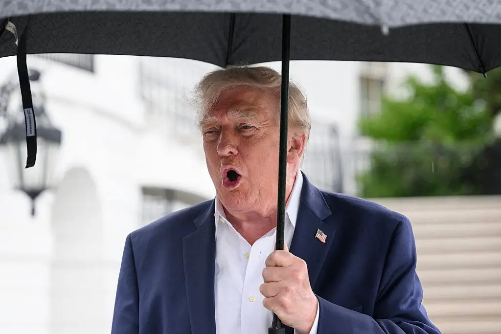 The president wasn't holding back when answering questions from reporters (Photo by Mandel NGAN / AFP via Getty Images)