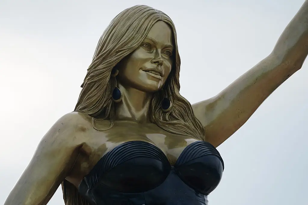 Sofia Vergara's statue in her hometown of Barranquilla (VANEXA ROMERO/Contributor/Getty)