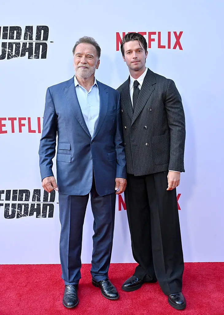 Arnie and his son Patrick discussed the scene in question (Axelle/Bauer-Griffin/FilmMagic)