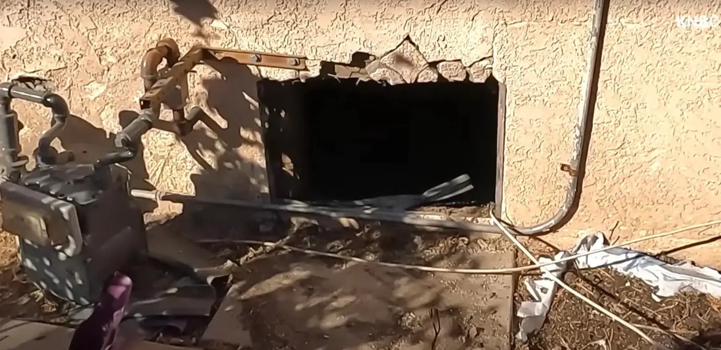 The man was found in this crawlspace (NBC)