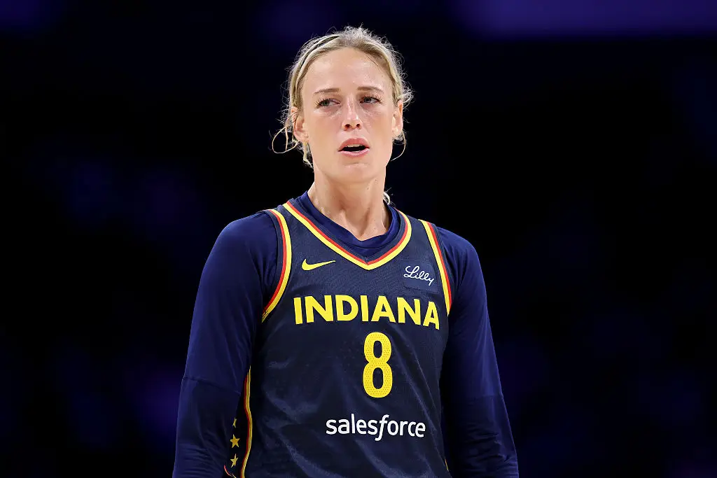 Sophie Cunningham later backed Stephanie White amid criticism surrounding the Fever coach (Sean M. Haffey/ Staff/Getty Images)