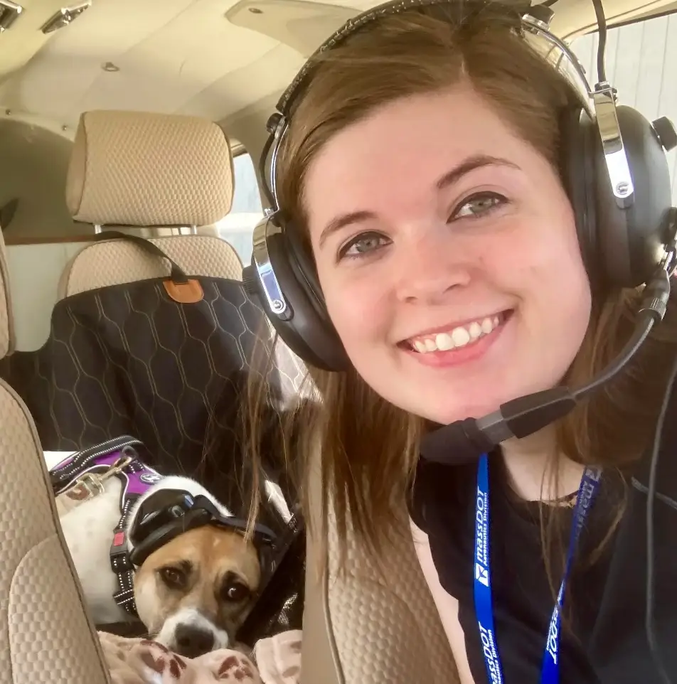 Pilot Melanie Georger sadly died in the crash. (Facebook)