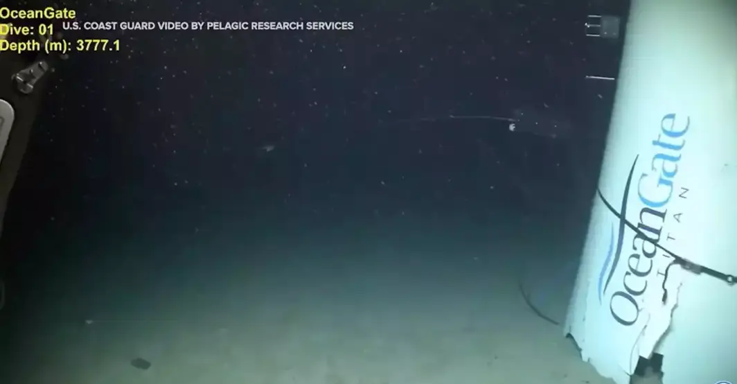 Footage of the wreckage has since been released (US Coast Guard/Pelagic Research Services)