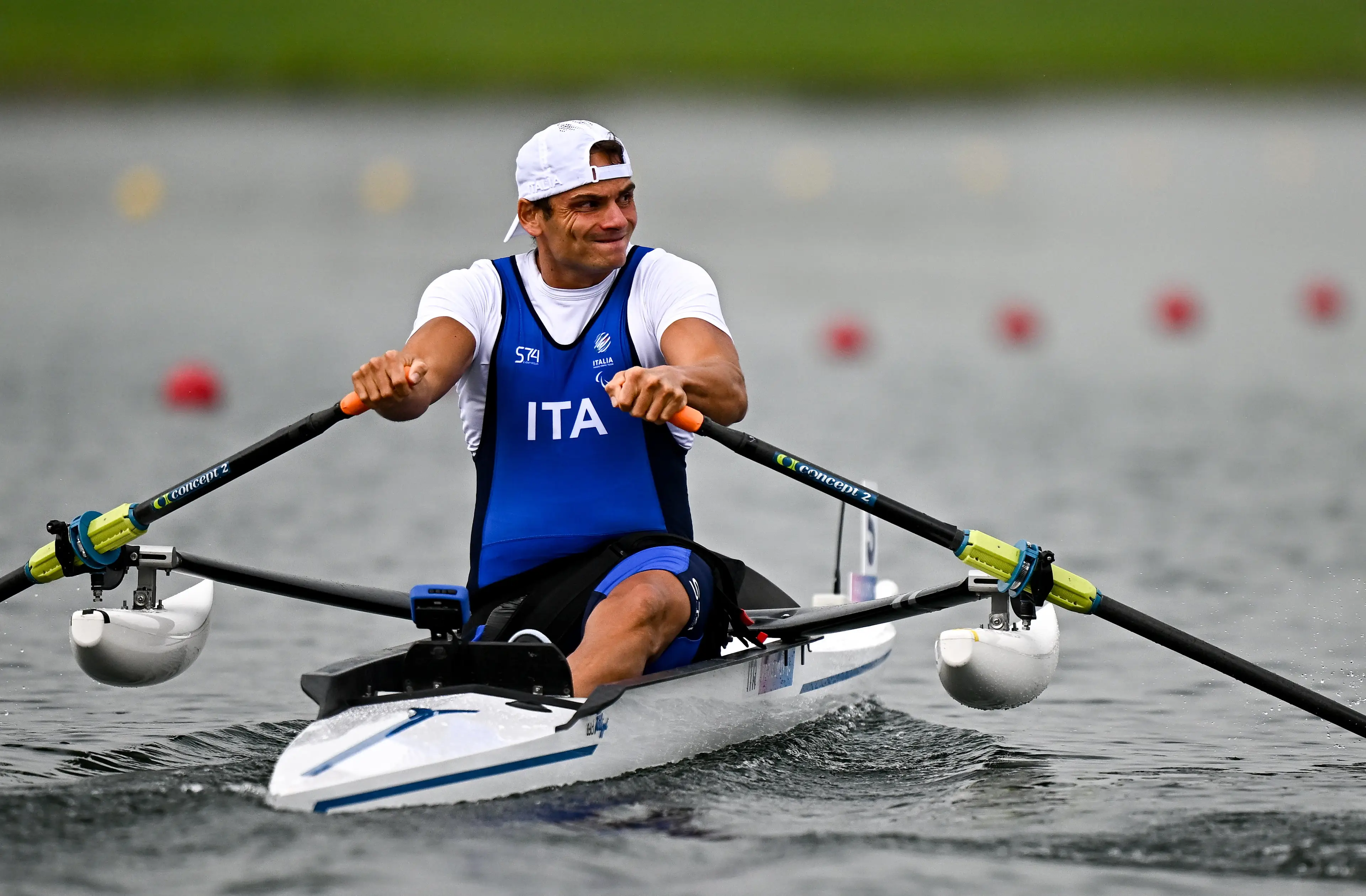 Giacomo Perini was disqualified after the race (Harry Murphy/Sportsfile via Getty Images)