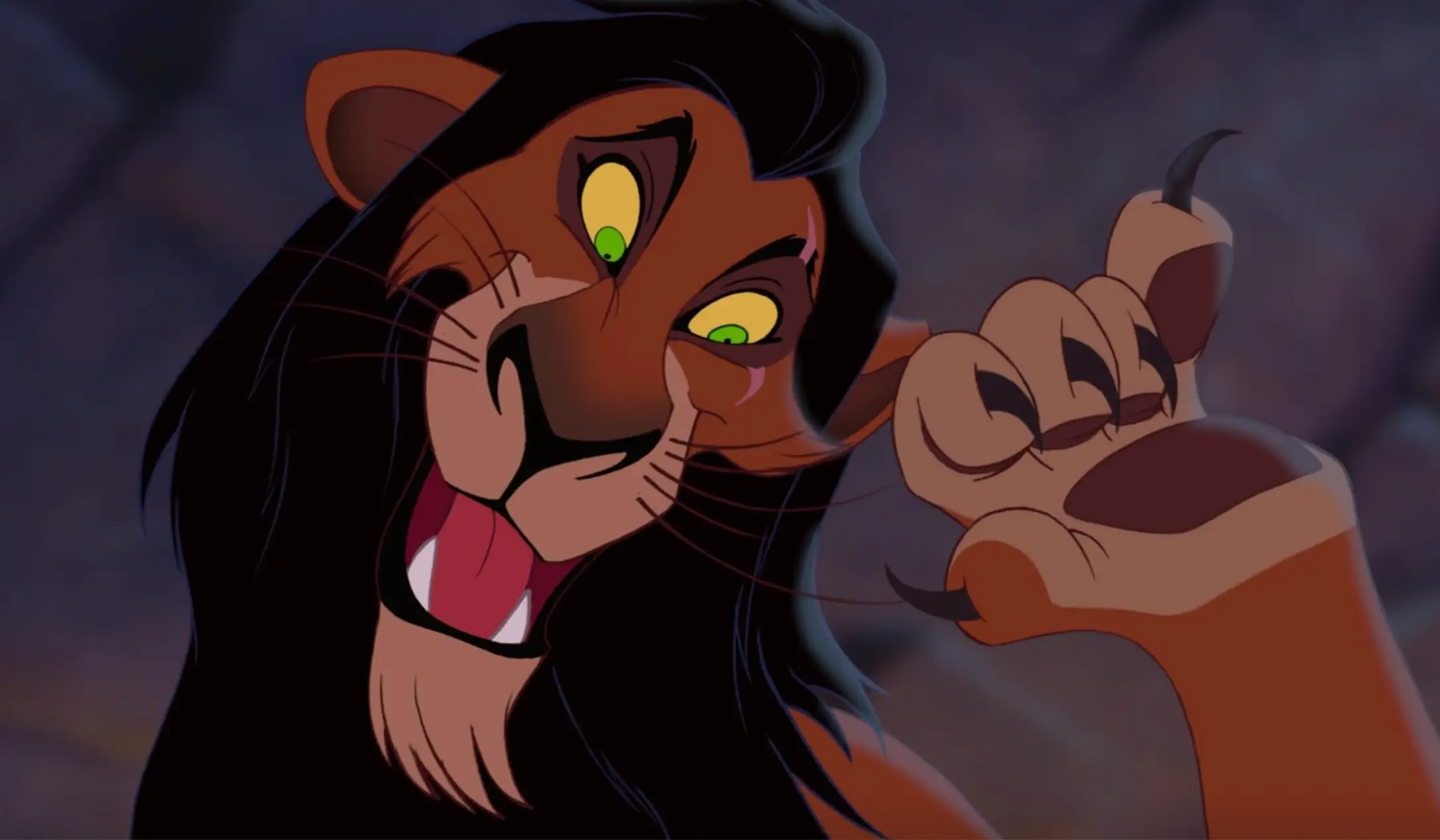Scar and Nala share the same eye color (Disney)