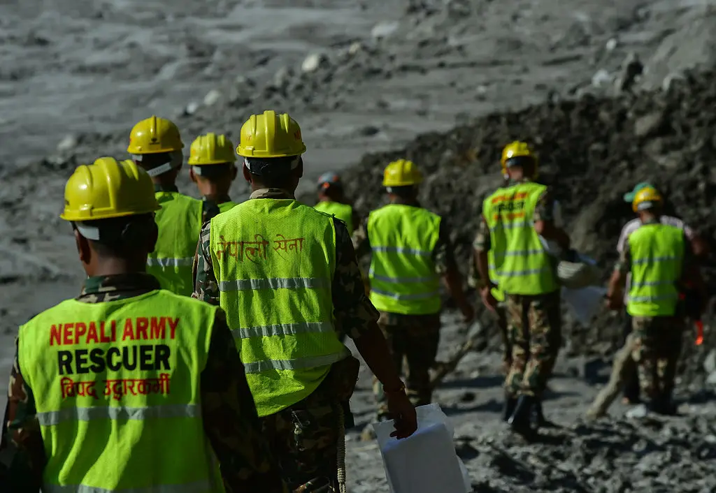 Rescue efforts are underway (Photo by Ritesh Shukla/Getty Images)