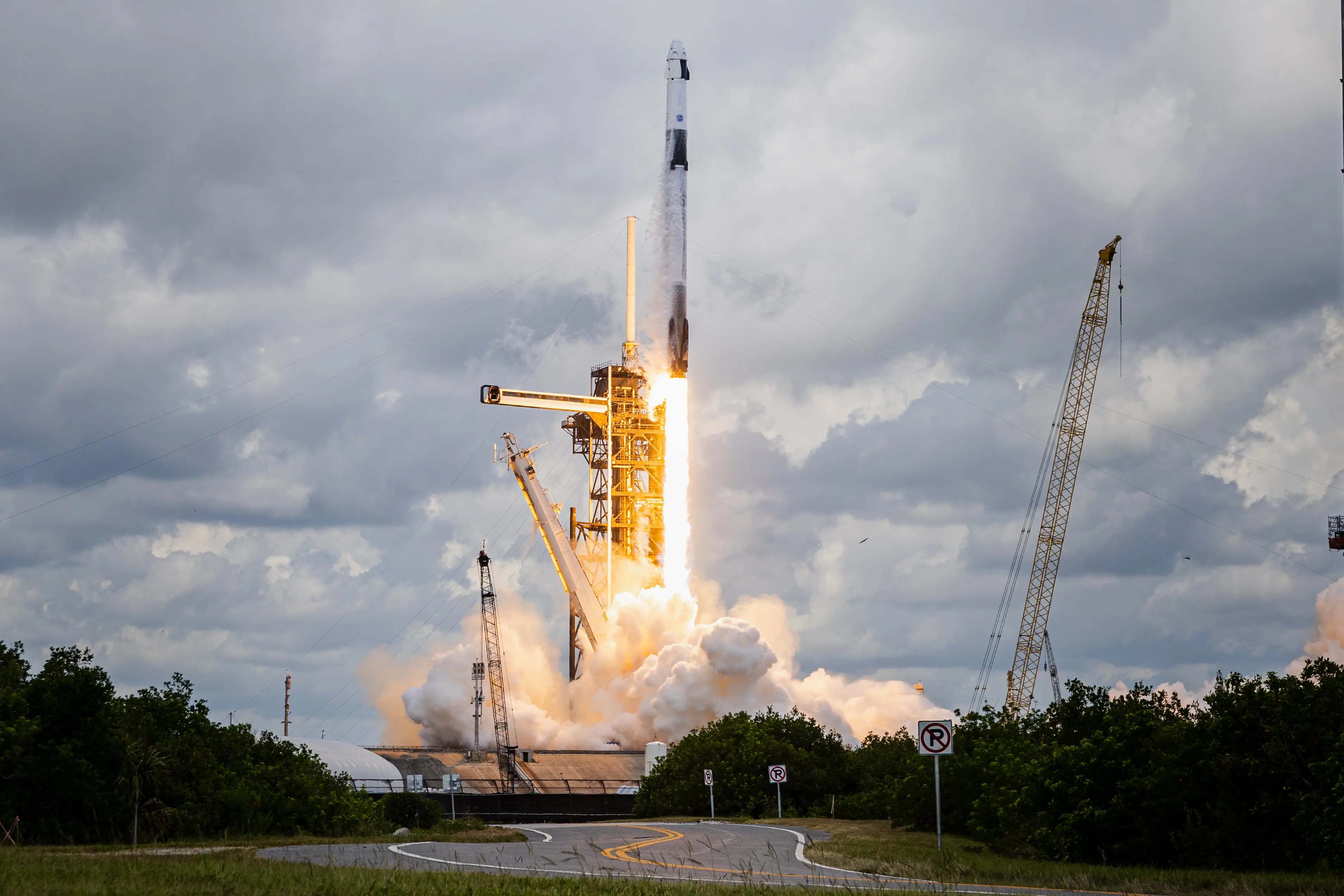 Crew-11 reached the ISS on one of Space X's Falcon 9 rockets ( Austin DeSisto/NurPhoto via Getty Images)