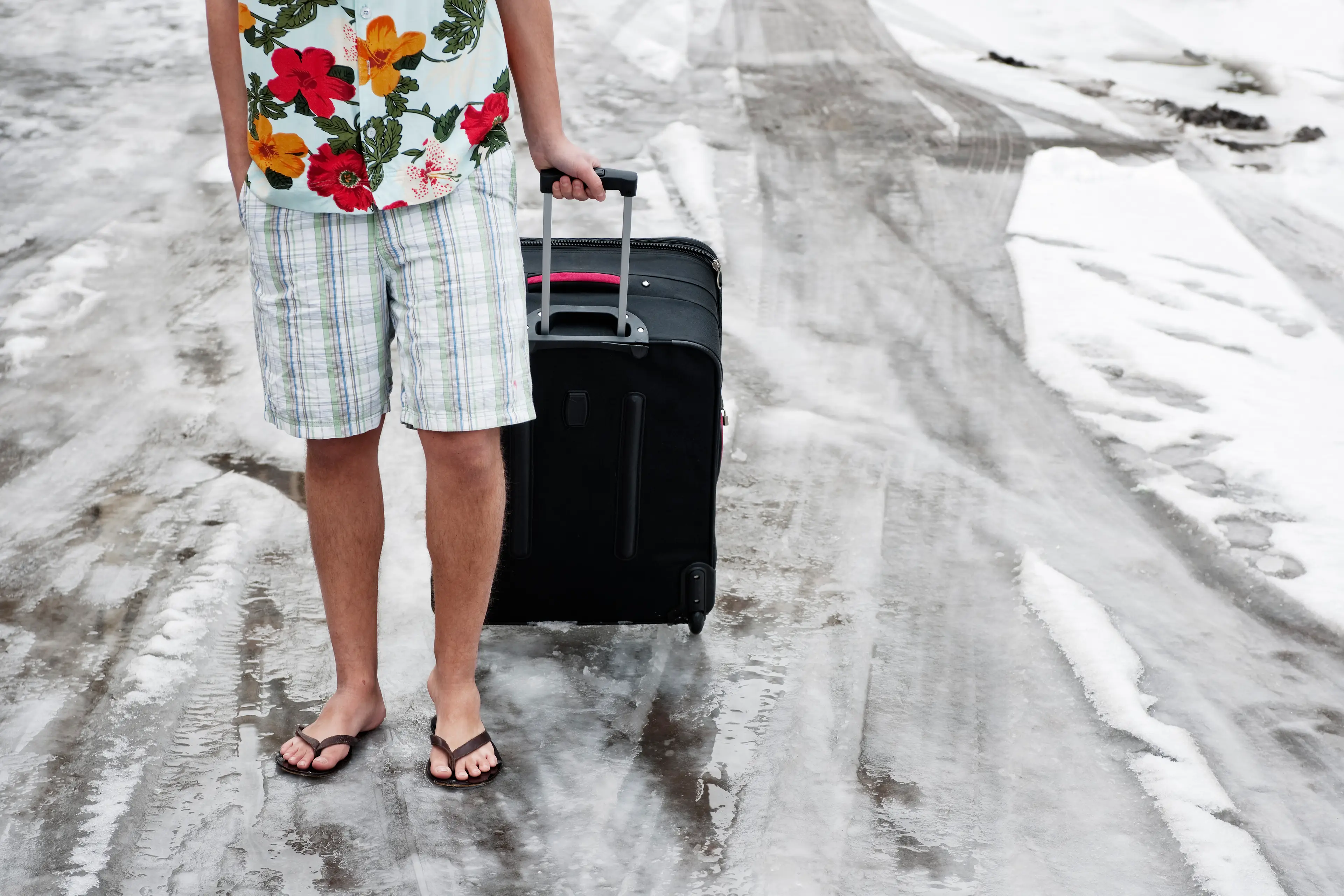 It might feel comfortable but the flip flops aren't a great pic according to this TikToker (Getty Stock Image)