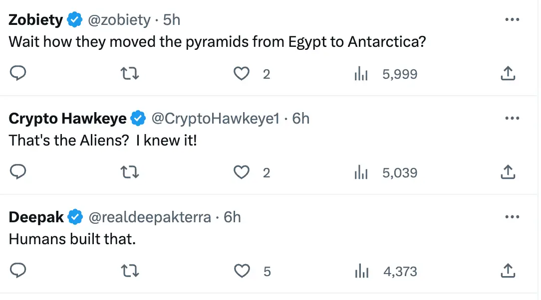 Theories went wild after the satellite images appeared.