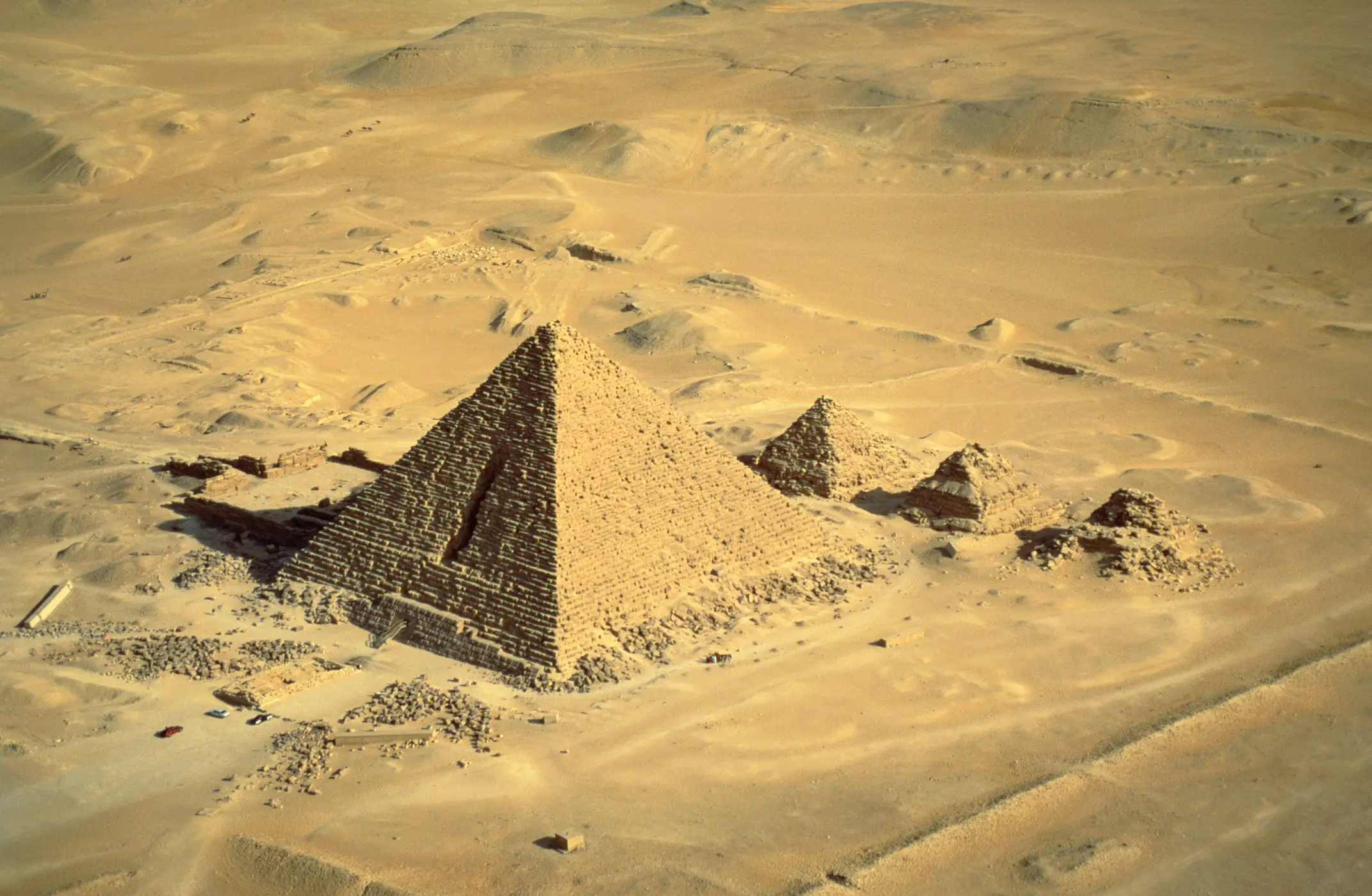 The Pyramid of Menkaure is the smallest of the pyramids (Getty Stock Images)