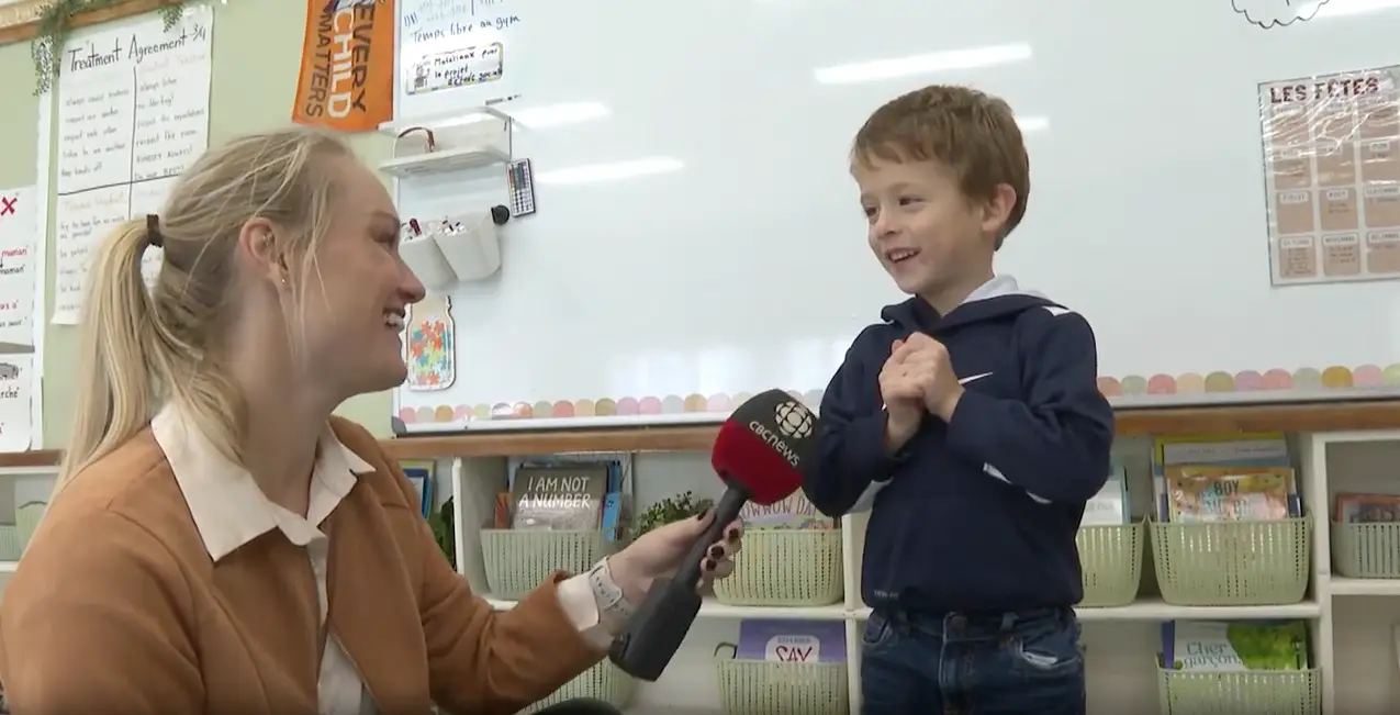 River Vandenberg found the letter (CBC)