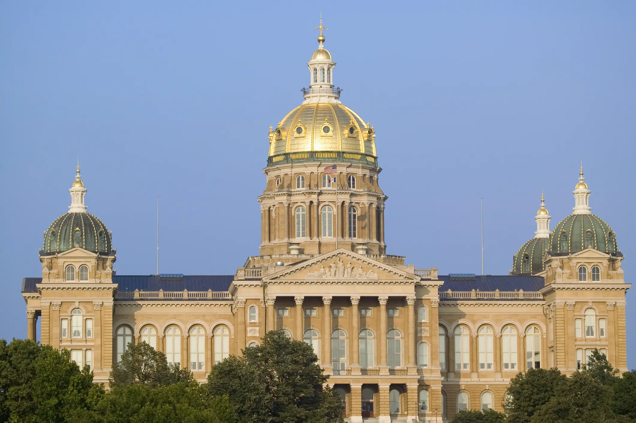 Des Moines is the capital city of Iowa, which is where the Iowa State Capitol Building is located (Getty stock images)