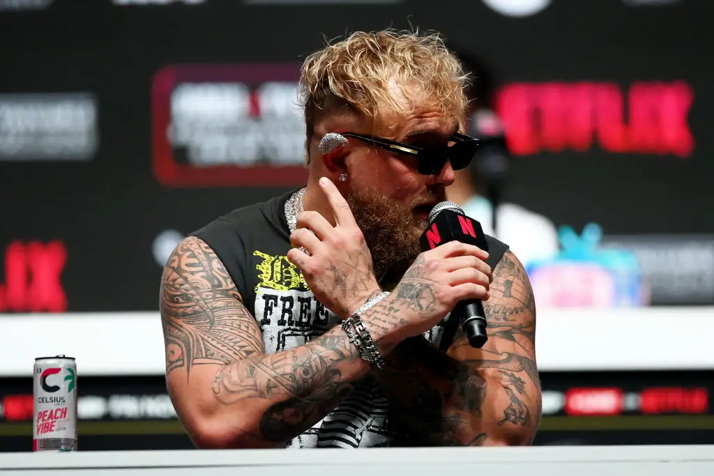 Jake Paul has already trolled Mike Tyson by wearing ear protectors - with Tyson known for biting Evander Holyfield (Stephen McCarthy/Sportsfile via Getty Images)