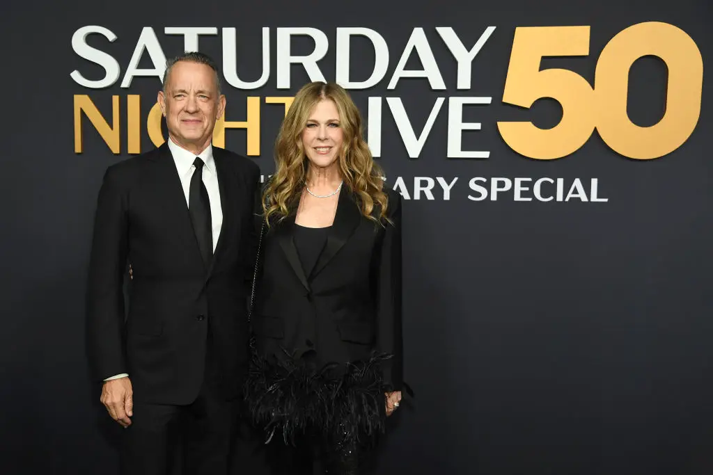 Hanks with his wife, Rita Wilson (NBC/Noam Galai/NBC via Getty Images)