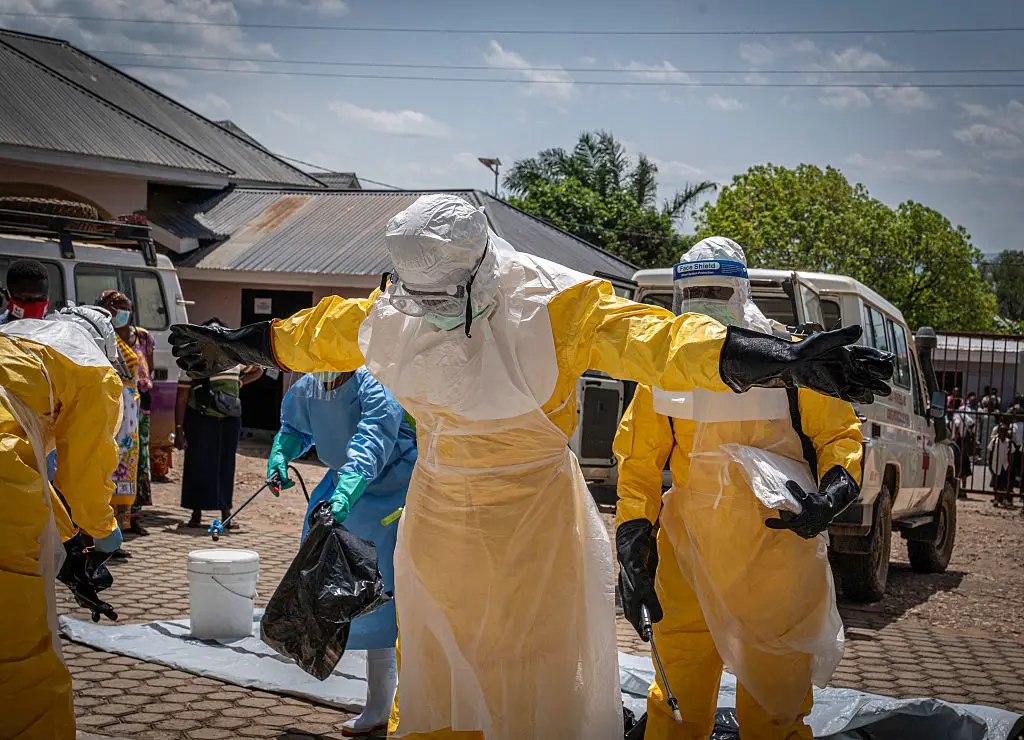 The WHO has warned that the epidemic is 'outpacing' them. (Glody MURHABAZI / AFP via Getty Images)