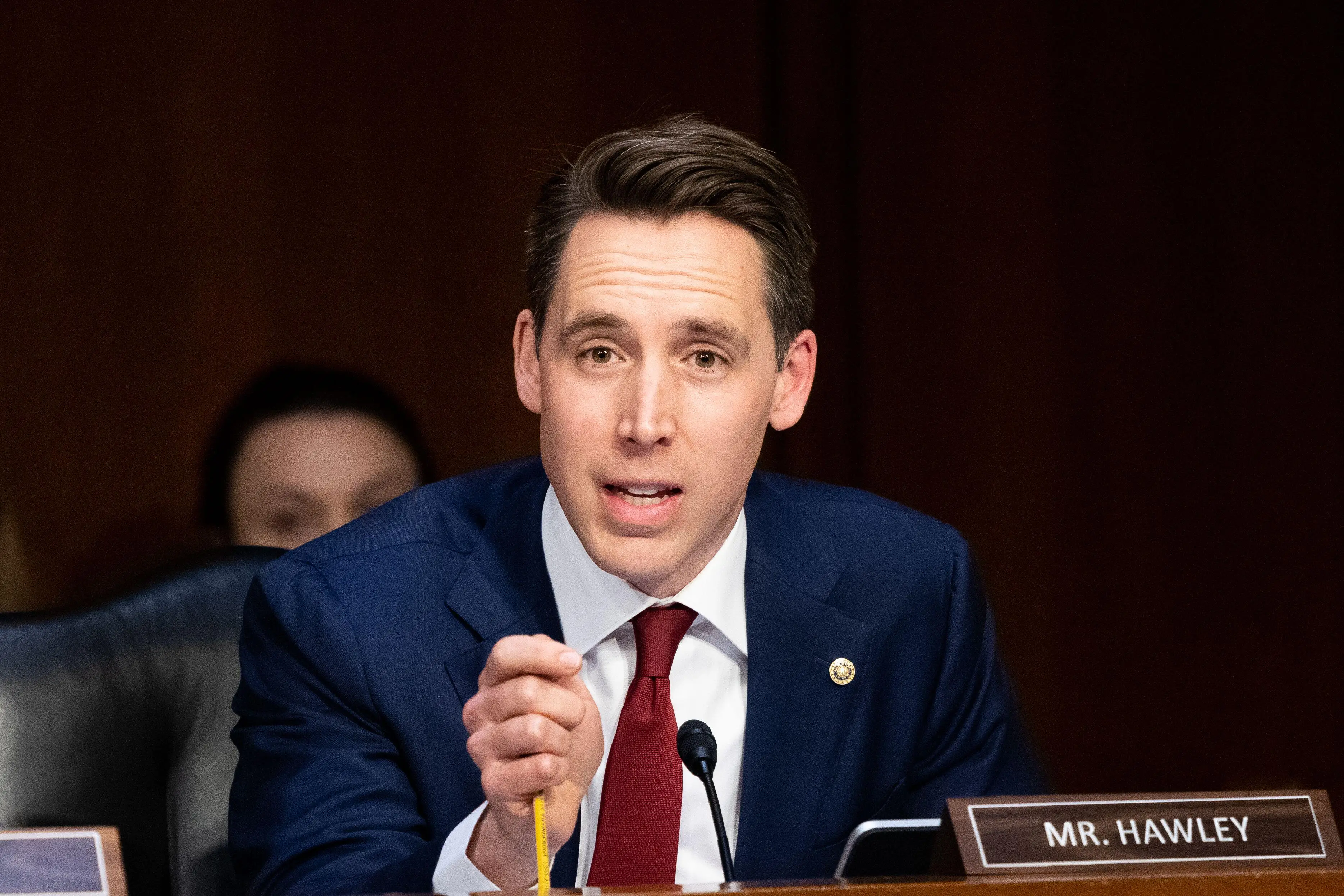 Senator Josh Hawley was mocked online.
