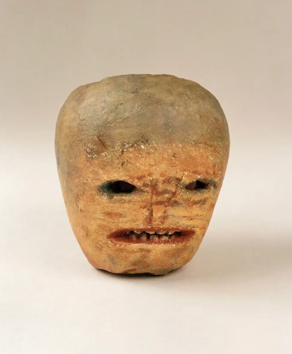 That is one scary-looking turnip - which must've taken ages to carve! (National Museum of Ireland)