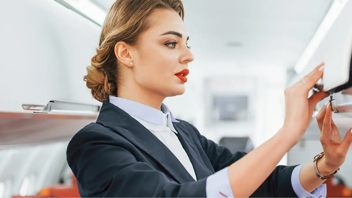 Flight attendant shares 'real' reason she was taught to wear lipstick while on duty