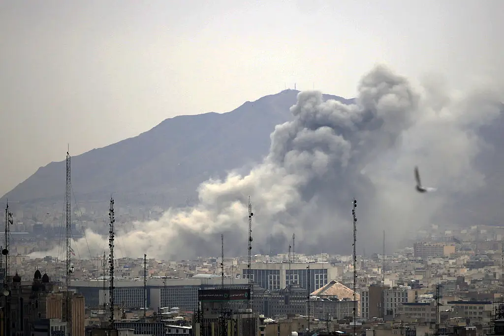 Airstrikes in Tehran, Iran (Fatemeh Bahrami/Anadolu via Getty Images)