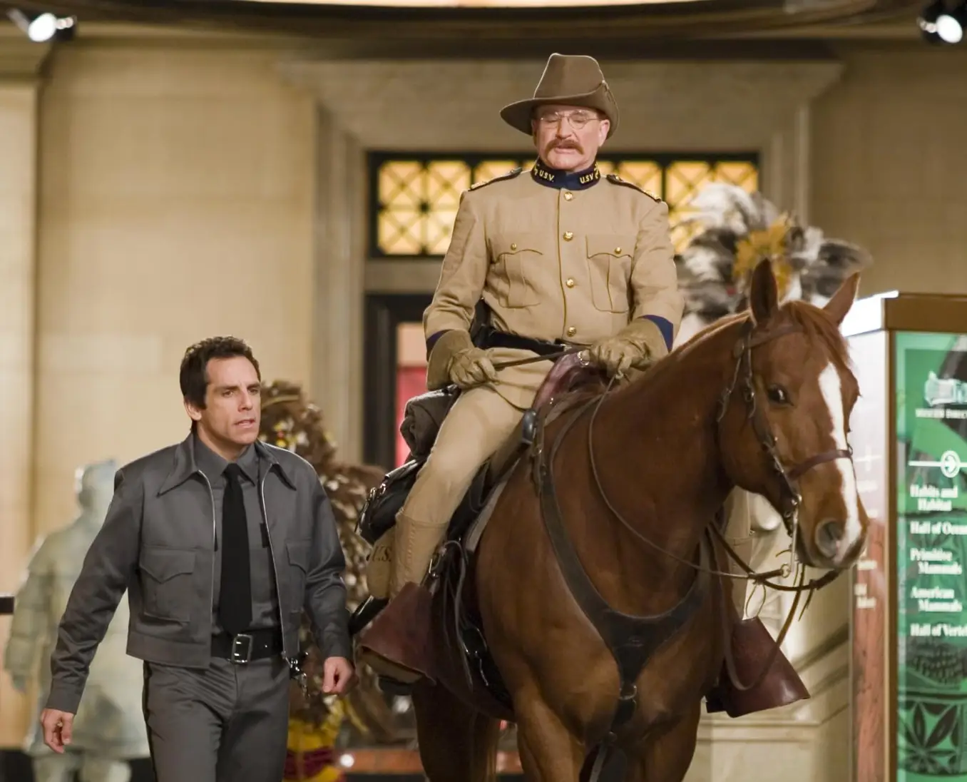 Williams played Theodore Roosevelt in Night at the Museum. (20th Century Fox)