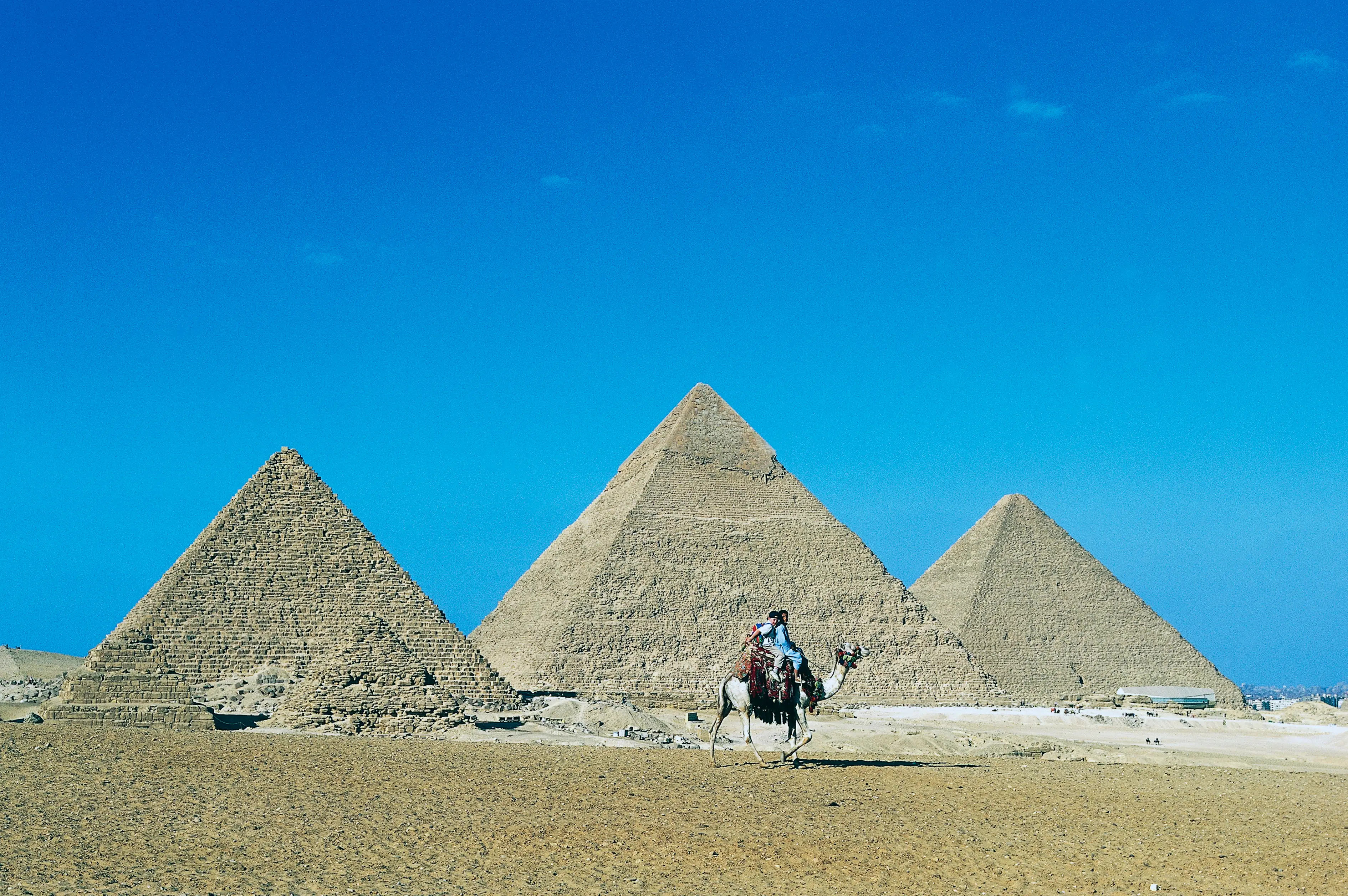 At the time, they would been covered in dazzling white limestone.