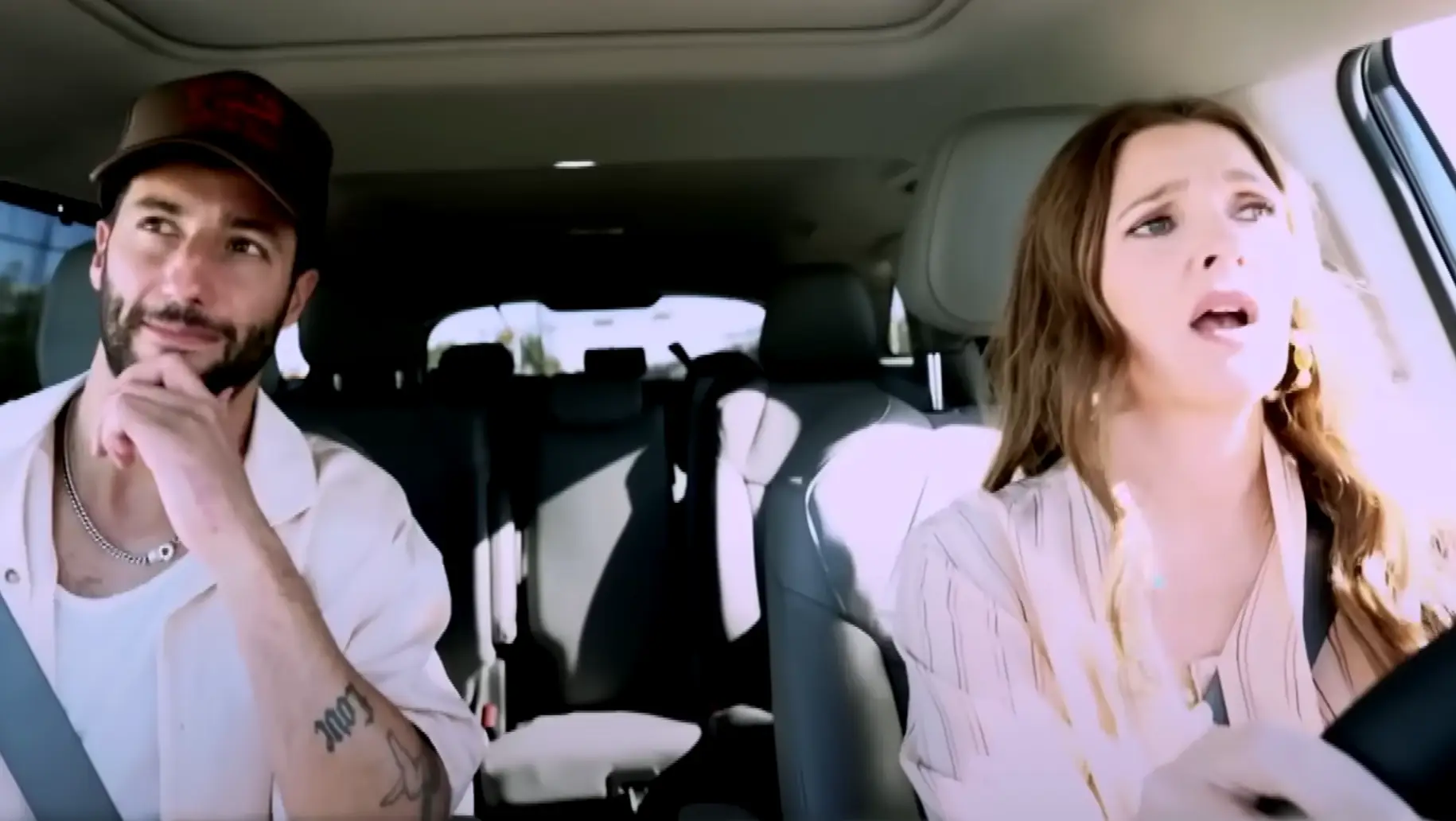 Ricciardo asked the most obvious question, whether it was legal, to which Barrymore enthusiastically answered no.