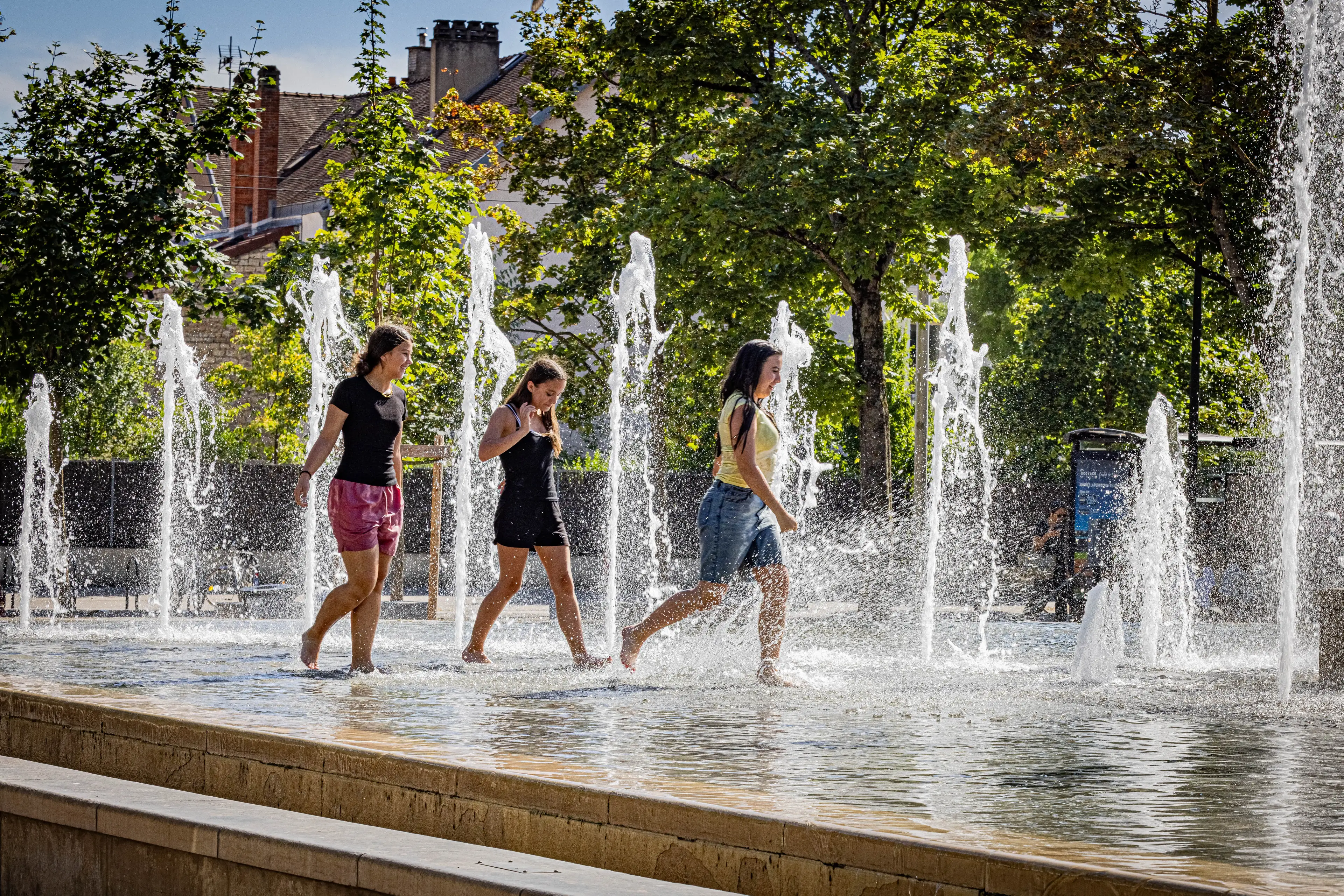 Temperatures in the European country are expected to exceed 100°F today (Stéphane Rouillard / Hans Lucas / AFP via Getty Images)