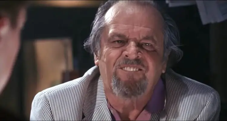 Jack Nicholson thought his 'I smell a rat' scene wasn't intense enough.