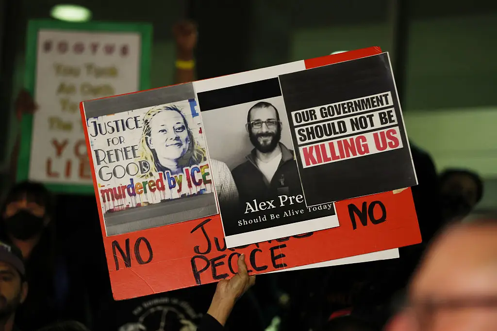 Two people, both US citizens, have been fatally shot in the last month as anti-ICE protests are held across Minnesota (Gina Ferazzi / Los Angeles Times via Getty Images)