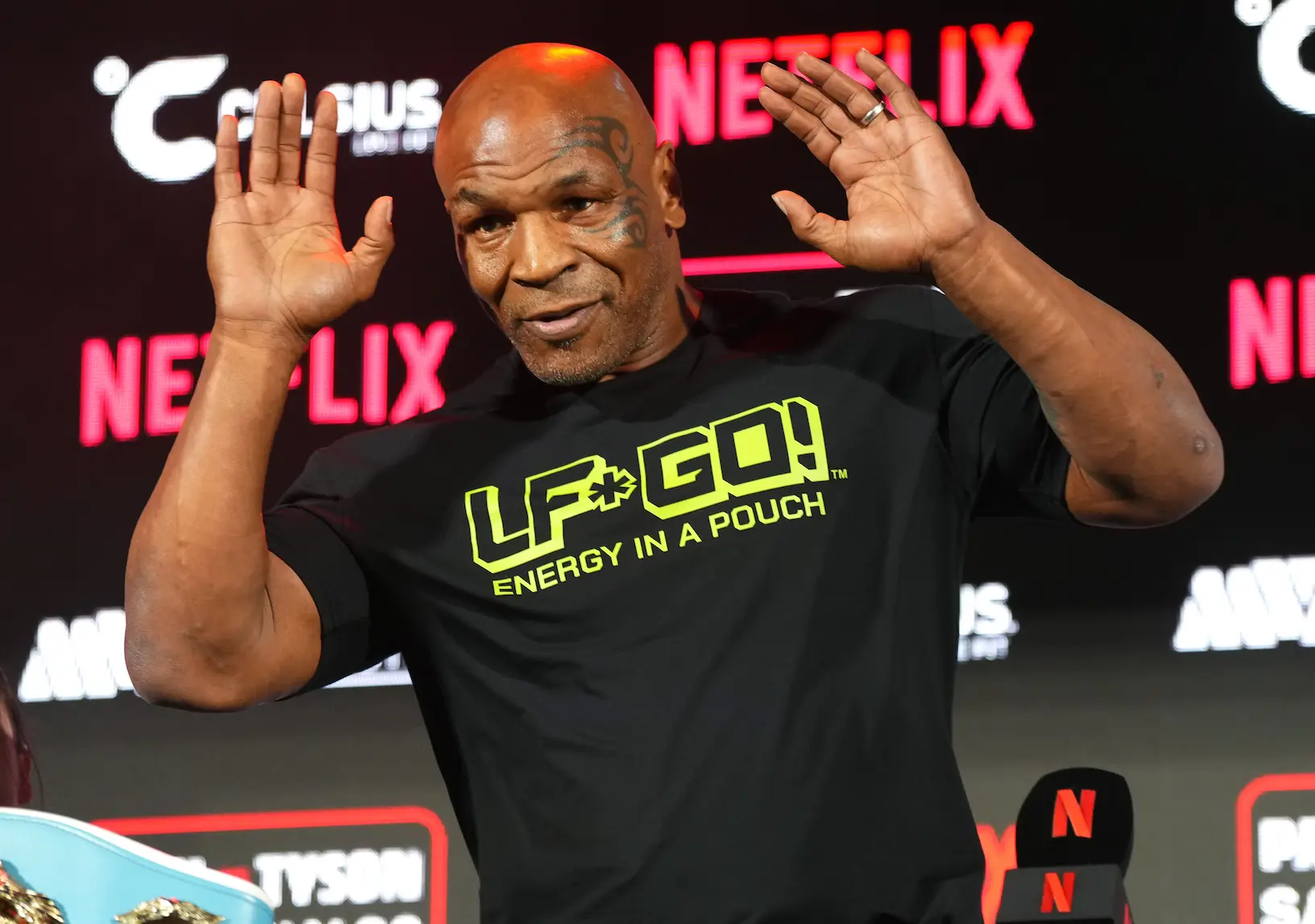 Mike Tyson had a medical emergency while on a flight. (Cooper Neill/Getty Images for Netflix)