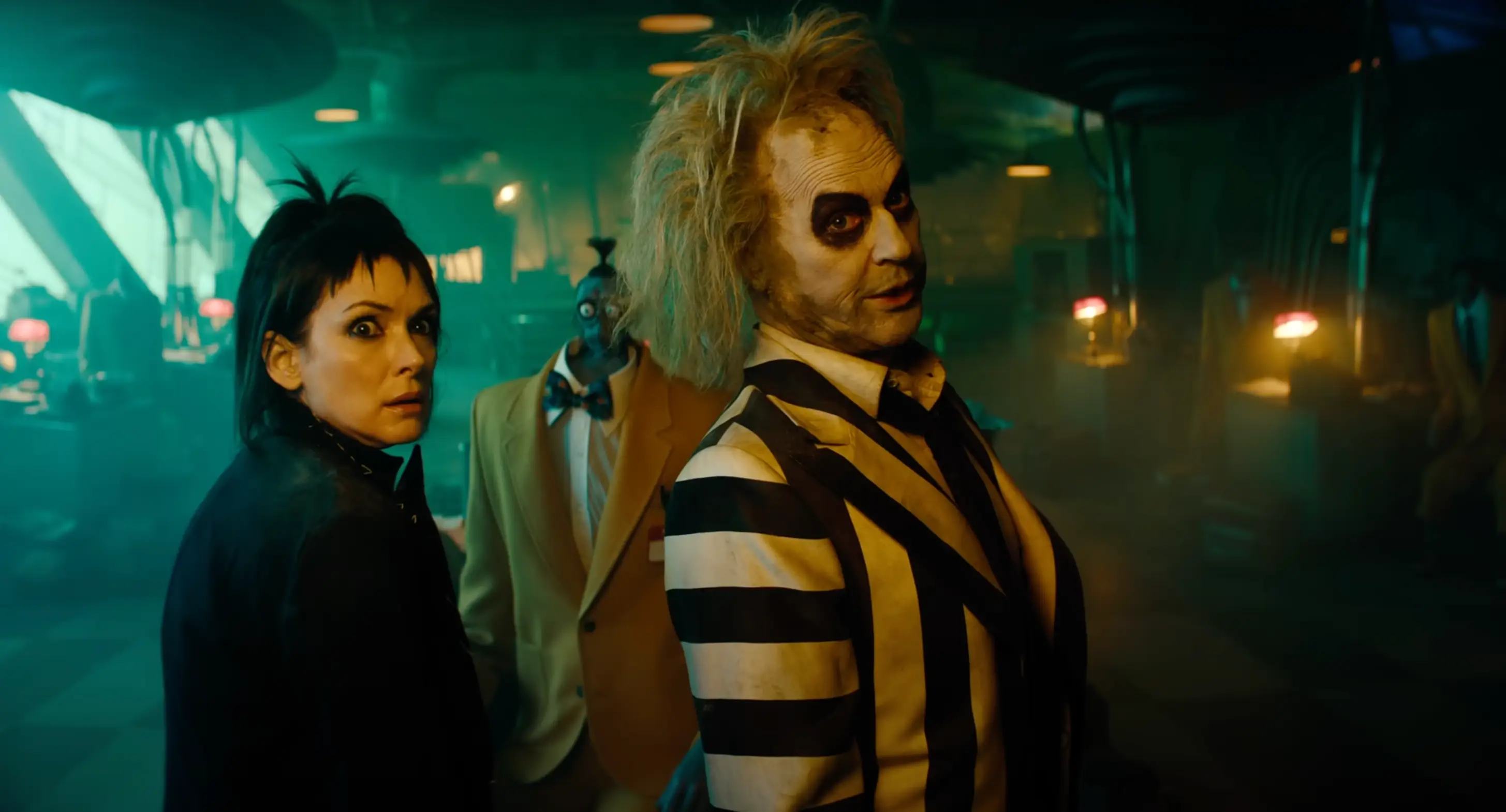 Winona Ryder and Michael Keaton return in Beetlejuice Beetlejuice. (Warner Bros.)