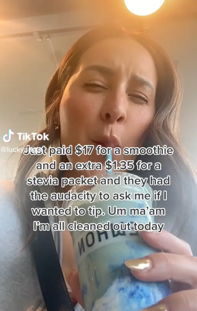 Angie has had enough of tipping culture.