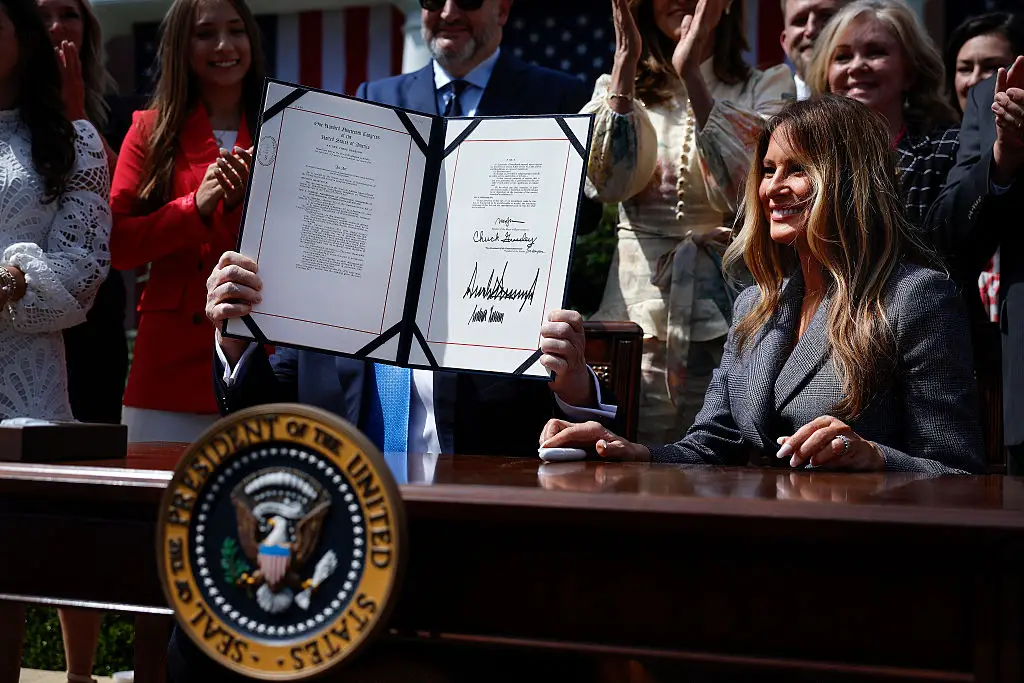 The Take It Down Law was passed in 2025 (Photo by Chip Somodevilla/Getty Images)