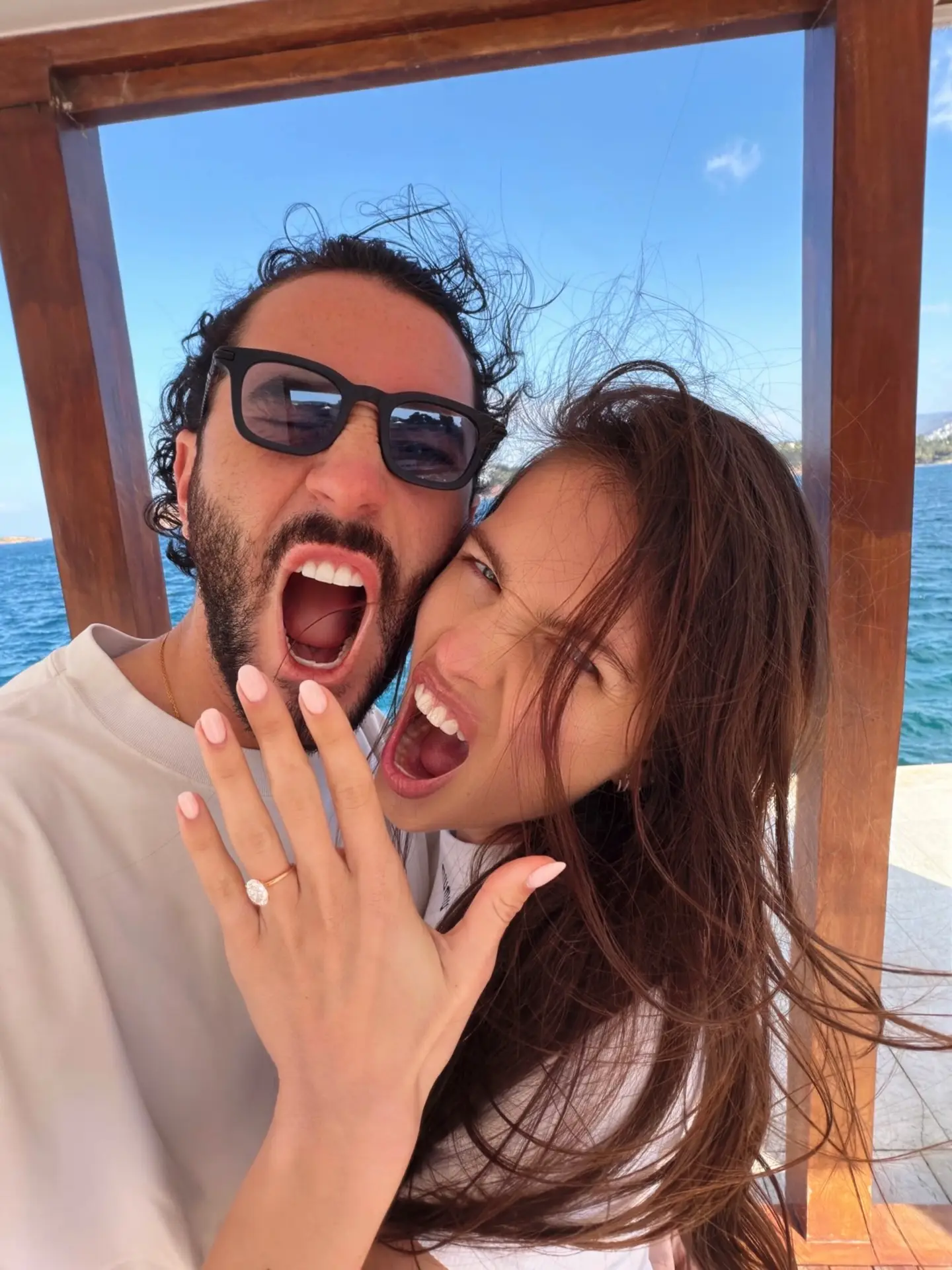 The couple announced their engagement in March. (@thylaneblondeau/Instagram)(
